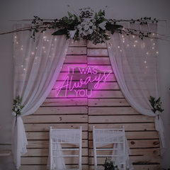 It Was Always You Neon Sign – Romantic LED Light for Couples