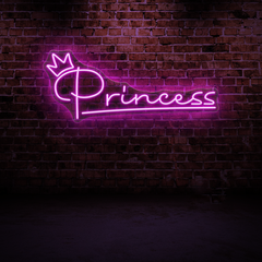 Princess Neon Sign – Cute & Elegant Decor for Girls