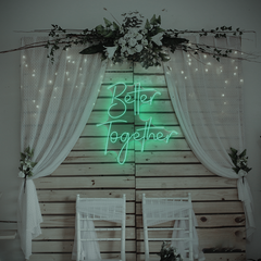 Better Together Neonschild – LED-Wandleuchte für Hochzeiten, Schlafzimmer oder Geschenke