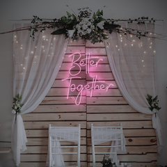 Better Together Neonschild – LED-Wandleuchte für Hochzeiten, Schlafzimmer oder Geschenke