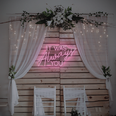 It Was Always You Neon Sign – Romantic LED Light for Couples