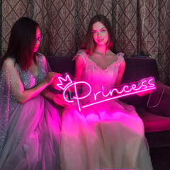 Princess Neon Sign – Cute & Elegant Decor for Girls
