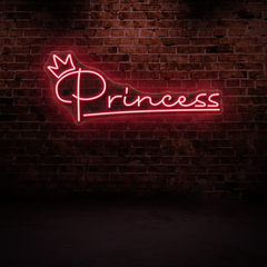 Princess Neon Sign – Cute & Elegant Decor for Girls