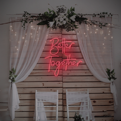 Better Together Neonschild – LED-Wandleuchte für Hochzeiten, Schlafzimmer oder Geschenke