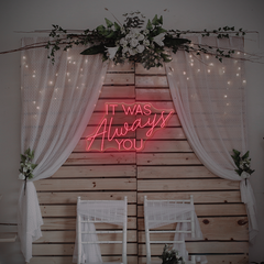 It Was Always You Neon Sign – Romantic LED Light for Couples