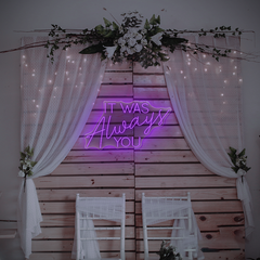 It Was Always You Neon Sign – Romantic LED Light for Couples