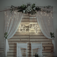 Let’s Party Neon Sign – LED Wall Light for Bars, Lounges, or Event Spaces