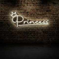 Princess Neon Sign – Cute & Elegant Decor for Girls