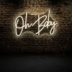 Oh Baby Neon Sign – Fun & Cheerful Wall Light for Kids Room