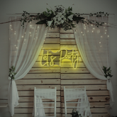 Let’s Party Neon Sign – LED Wall Light for Bars, Lounges, or Event Spaces