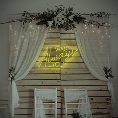 It Was Always You Neon Sign – Romantic LED Light for Couples
