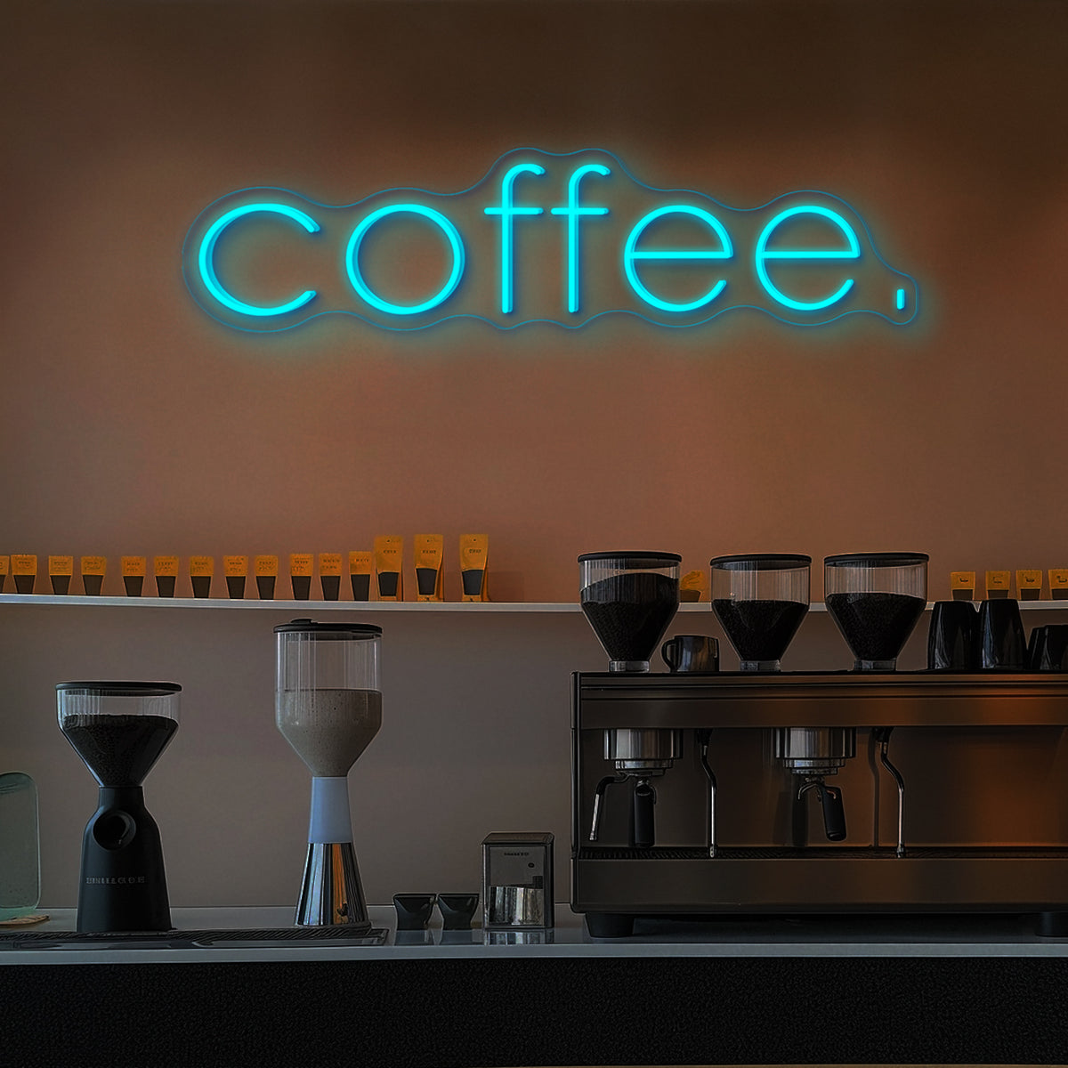 Coffee Neon Sign Text Neon Sign for Cafe Multi Color Available