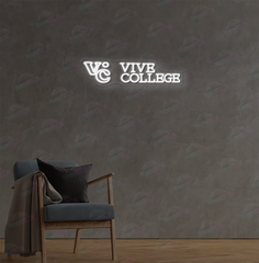 Custom Logo Neon Sign VIVE COLLEGE AMD250901A