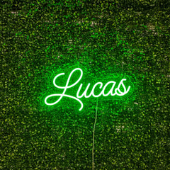 US Custom Text Neon: Lucas