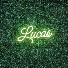 US Custom Text Neon: Lucas