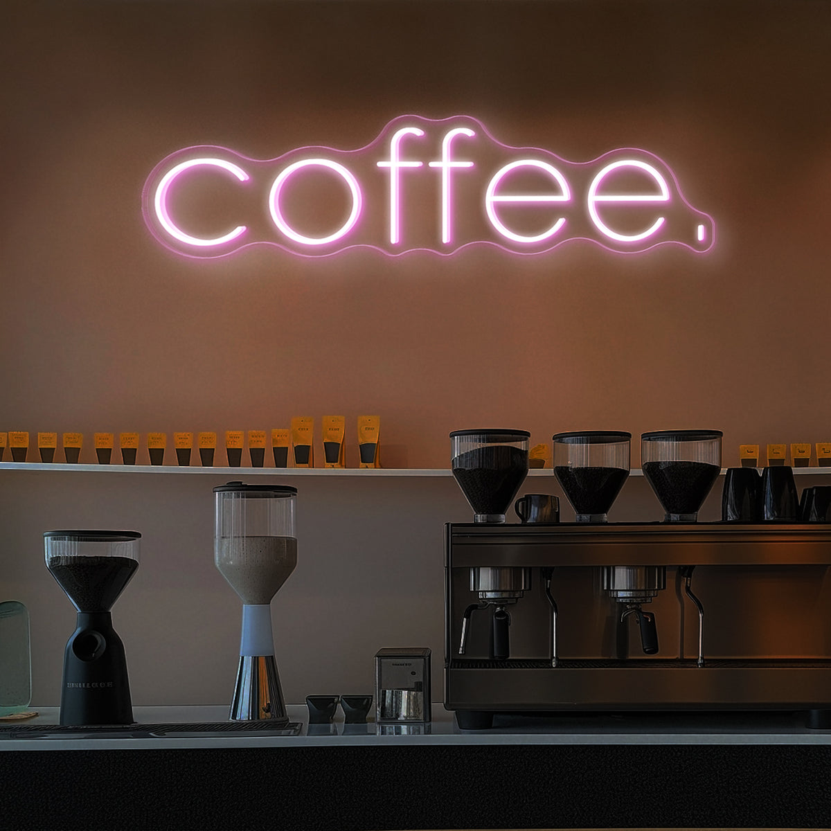 Coffee Neon Sign Text Neon Sign for Cafe Multi Color Available