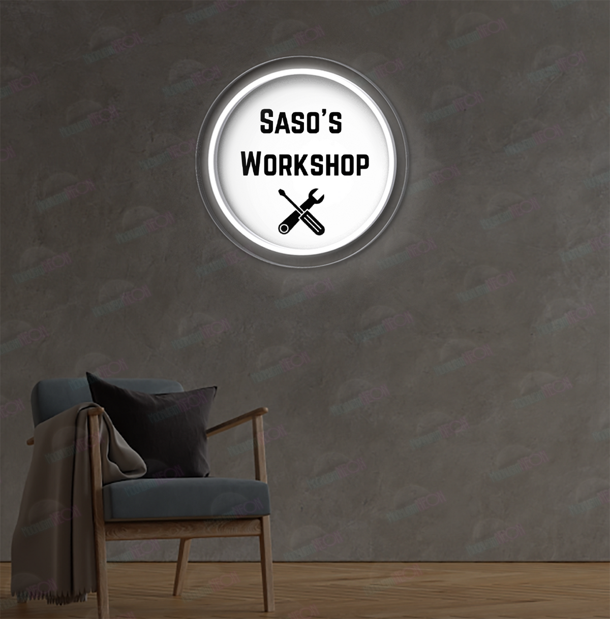 Neonschild mit individuellem Logo (Don)