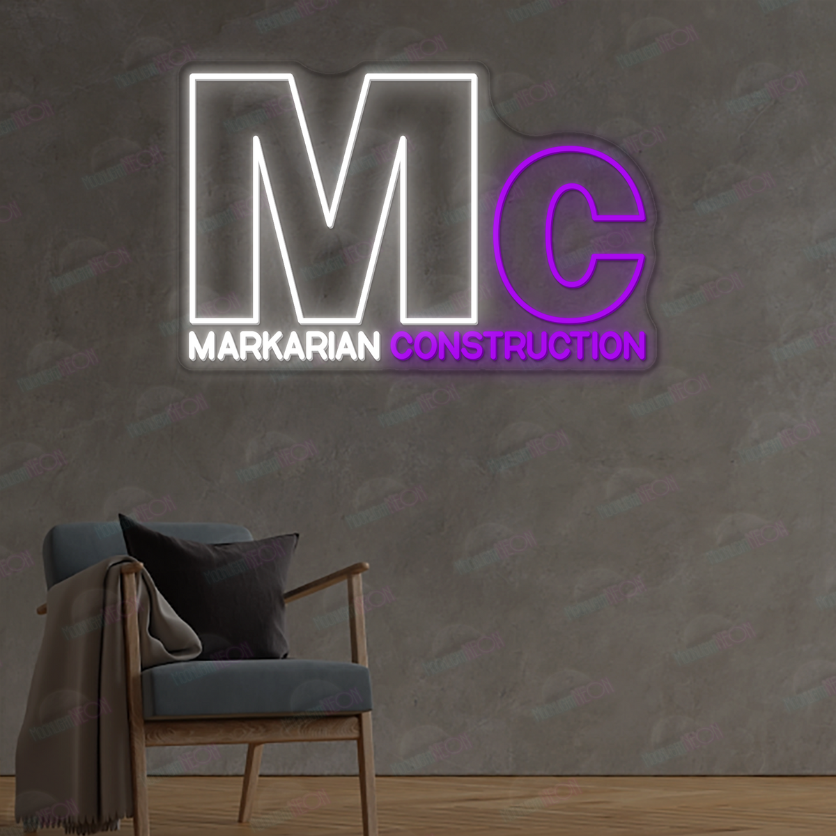 Neonschild mit individuellem Logo (Don)