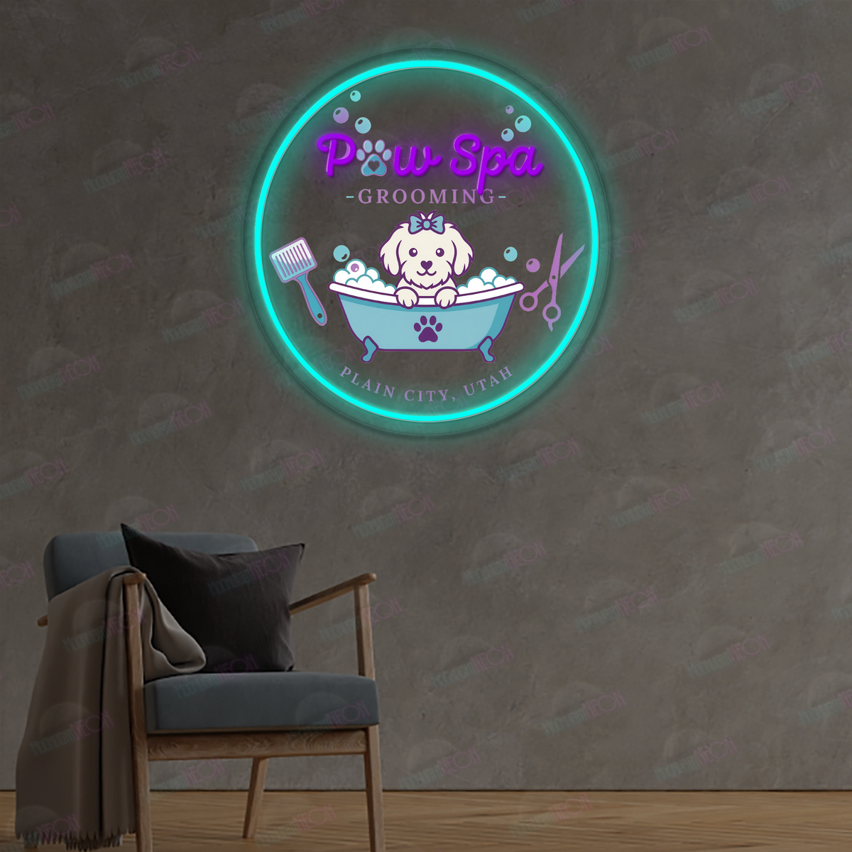 Neonschild mit individuellem Logo (Don)