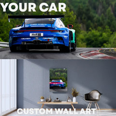 Your Custom Car Poster LED Neon Wall Art