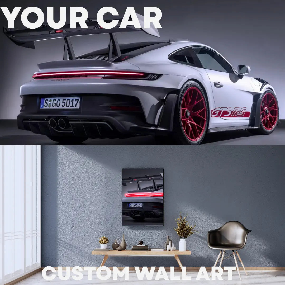 Your Custom Car Poster LED Neon Wall Art