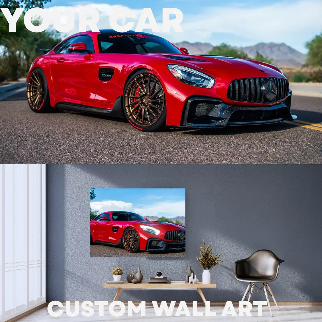 Your Custom Car Poster LED Neon Wall Art