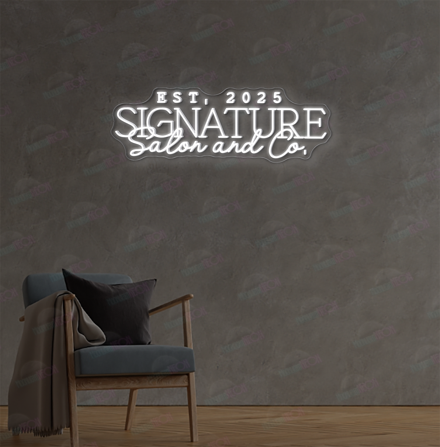 Benutzerdefiniertes Logo-Neonschild (Sebastian)