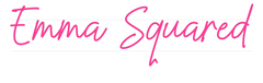 US-Benutzerdefinierter Text Neon: Emma Squared