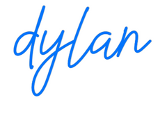 US Custom Text Neon: dylan