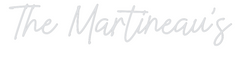 US Custom Text Neon: The Martineau’s