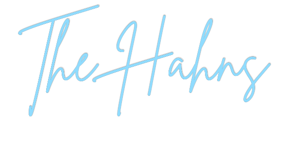 US Custom Text Neon: The Hahns