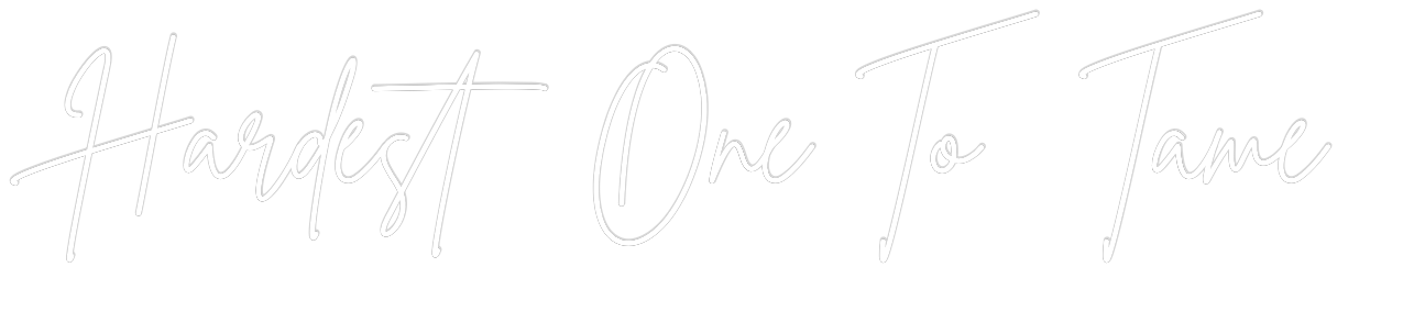 US Custom Text Neon: Hardest One T...