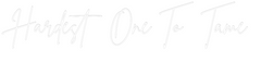 US Custom Text Neon: Hardest One T...