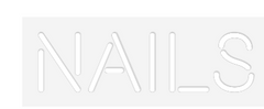 US Custom Text Neon:  Nails