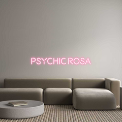 US Custom Text Neon: Psychic Rosa