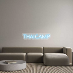 US Custom Text Neon: Thai camp