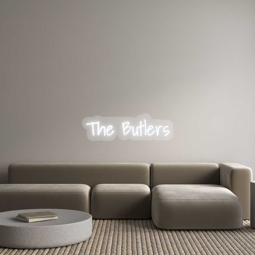US Custom Text Neon: Die Butlers