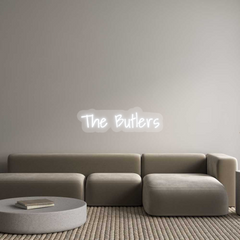 US Custom Text Neon: Die Butlers