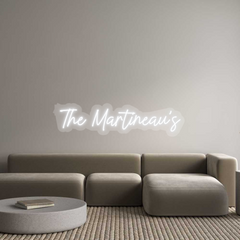 US Custom Text Neon: The Martineau’s