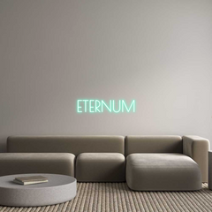 US Custom Text Neon: ETERNUM