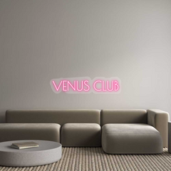 US Custom Text Neon: VENUS CLUB