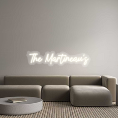 US Custom Text Neon: The Martineau’s
