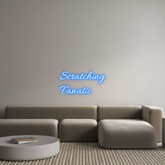 US Custom Text Neon: Scratching 
...