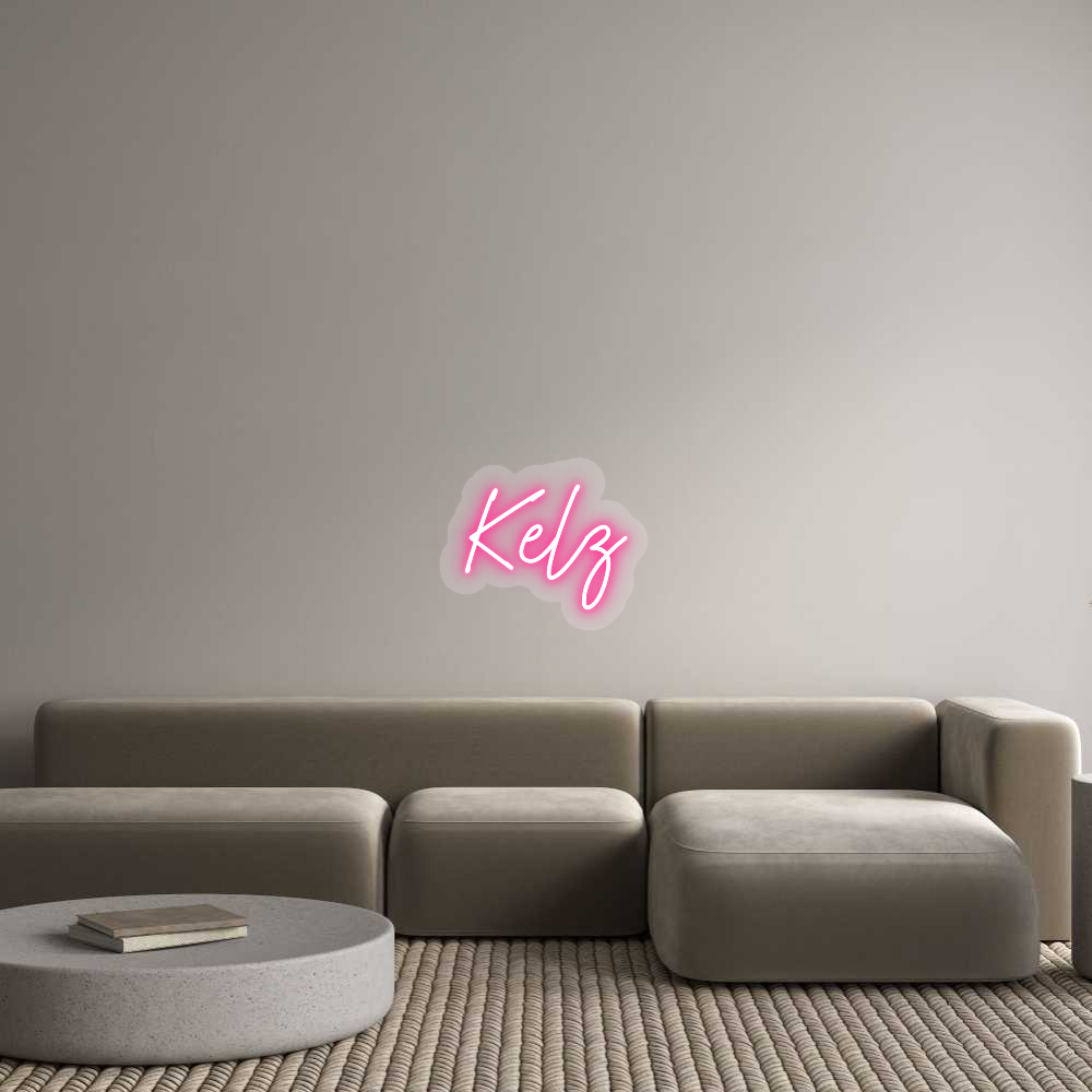 US Custom Text Neon: Kelz