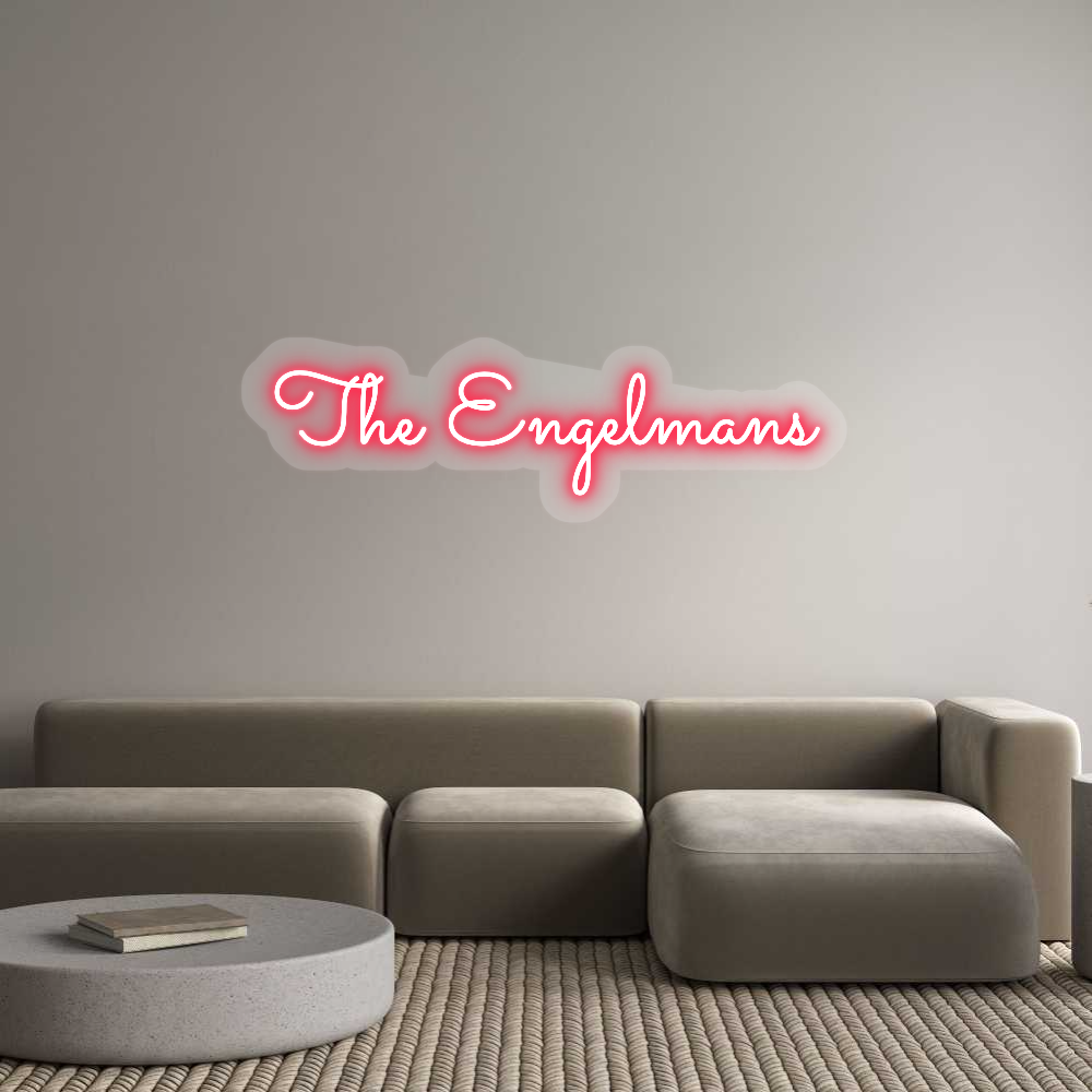 US Custom Text Neon: The Engelmans