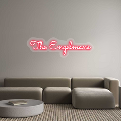 US Custom Text Neon: The Engelmans