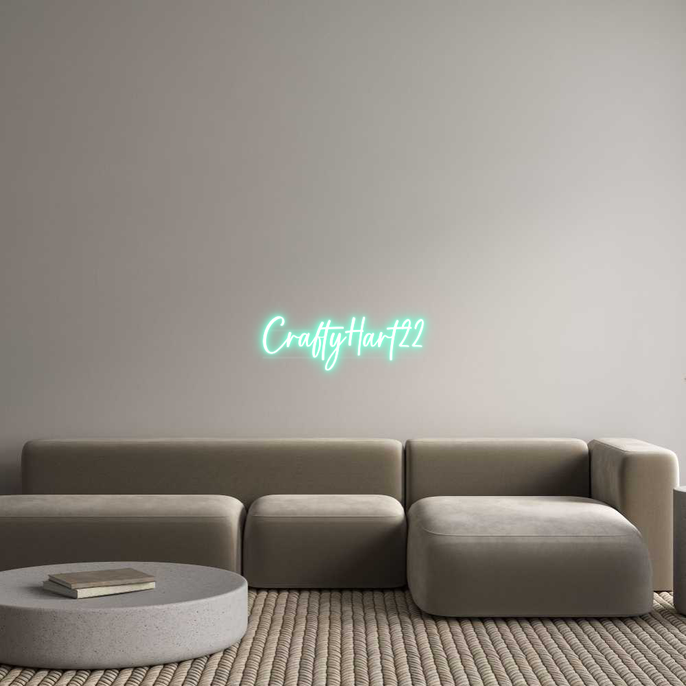 US Custom Text Neon: CraftyHart22
