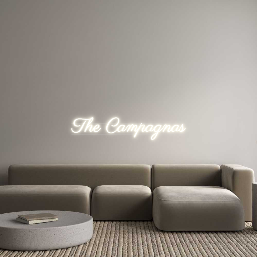 US Custom Text Neon: The Campagnas