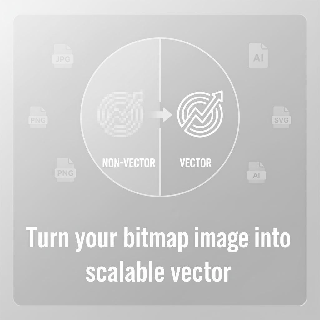Turn your bitmap image into a scalable vector