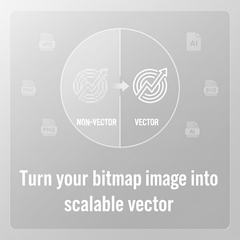 Turn your bitmap image into a scalable vector